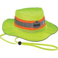 GloWear 8935 Ranger Sun Hat, Small/Medium, High Visibility Lime-Yellow, Polyester Maritime Industrial Rubber