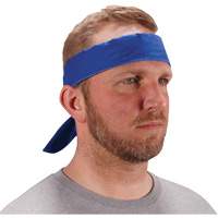 Bandeau de refroidissement Chill-Its 6702 avec polym&egrave;res int&eacute;gr&eacute;s et fermeture &agrave; nouer, Bleu Maritime Industrial Rubber