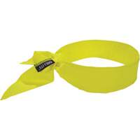 Bandeau de refroidissement Chill-Its 6702 avec polym&egrave;res int&eacute;gr&eacute;s et fermeture &agrave; nouer, Jaune lime haute visibilit&eacute; Maritime Industrial Rubber