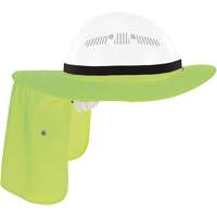 Visi&egrave;re universelle avec protection de la nuque pour casque de s&eacute;curit&eacute; Chill-Its 6661, Lime haute visibilit&eacute; Maritime Industrial Rubber