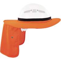 Visi&egrave;re universelle avec protection de la nuque pour casque de s&eacute;curit&eacute; Chill-Its 6661, Orange haute visibilit&eacute; Maritime Industrial Rubber