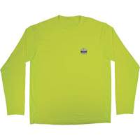 Chemise de refroidissement &agrave; manches longues avec protection solaire et UV Chill-Its 6689, Jaune lime haute visibilit&eacute;, Petit Maritime Industrial Rubber