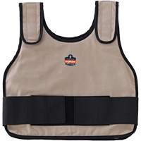 Veste de refroidissement &agrave; changement de phase standard avec sachets de recharge Chill-Its 6230, Petit/Moyen, Khaki Maritime Industrial Rubber