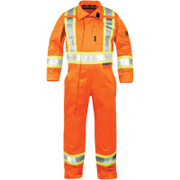 High-Visibility Fire-Resistant Coveralls, Size Small, Orange Maritime Industrial Rubber