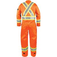 High-Visibility Fire-Resistant Coveralls, Size Small, Orange Maritime Industrial Rubber