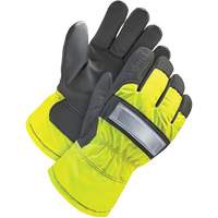 High-Visibility Fitter's Glove, X-Small, Grain Goatskin Palm, Thinsulate Inner Lining Maritime Industrial Rubber