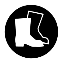 &eacute;tiquettes avec pictogramme Right to Know - Combinaison pleine protection, Vinyle, Feuille, 5/8" lo x 3/4" la Maritime Industrial Rubber