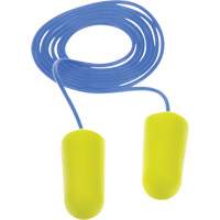 E-A-Rsoft Yellow Neon Earplugs, Bulk - Polybag, Corded Maritime Industrial Rubber