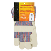 Abrasion-Resistant Comfort Fitters Glove, Large, Grain Pigskin Palm, Cotton Inner Lining Maritime Industrial Rubber