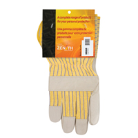 Gants d'ajusteur &agrave; paume s&egrave;che d'usage standard, Grand, Paume en Cuir fleur de vache, Doublure en Coton Maritime Industrial Rubber