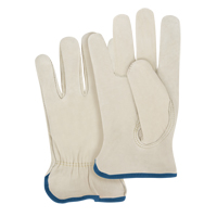 Gants pour conducteurs &agrave; ajustement serr&eacute;, T-Grand, Paume en Cuir fleur de vache Maritime Industrial Rubber