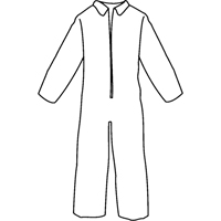 Pyrolon&reg; Plus 2 Disposable FR Coveralls, Small, Blue, FR Treated Fabric Maritime Industrial Rubber
