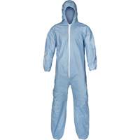Pyrolon&reg; Plus 2 FR Coveralls, Small, Blue, FR Treated Fabric Maritime Industrial Rubber