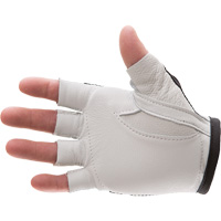 Anti-Impact Left-Hand Glove, Size Small, Goatskin/Split Leather Palm Maritime Industrial Rubber