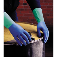 Gants Protector, Taille 6/Petit/6,5, 13" lo, Nitrile/Latex de caoutchouc, Doublure en Ouat&eacute;e, 28 mils Maritime Industrial Rubber