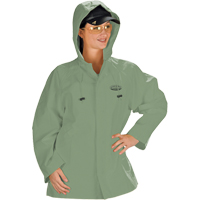 Hurricane Flame Retardant/Oil Resistant Rain Suits - Jacket, 4X-Large, Green Maritime Industrial Rubber