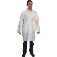 Sarrau de laboratoire ProShield 60, Microporeux/Polypropyl&egrave;ne, Blanc, Moyen Maritime Industrial Rubber