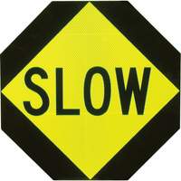 Double-Sided "Stop/Slow" Traffic Control Sign Maritime Industrial Rubber