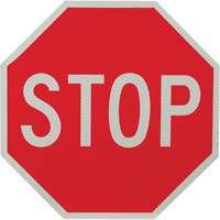 Double-Sided "Stop/Slow" Traffic Control Sign Maritime Industrial Rubber