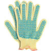 Gants en tricot avec pois, Taille Petit/7, Calibre 7, Rev&ecirc;tement PVC, Enveloppe en Kevlar, ANSI/ISEA 105 niveau 2 Maritime Industrial Rubber