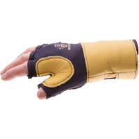 Premium Impact & Repetitive Strain Protective Left-Hand Glove, Size X-Small, Grain Leather Palm Maritime Industrial Rubber