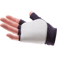 Palm/Side Fingerless Protection Gloves - Left, X-Small, Suede Palm, Slip-On Cuff Maritime Industrial Rubber