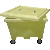 Bacs de manutention extra-grands avec roues de 8", 223 gal. US Capacit&eacute; Maritime Industrial Rubber