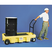 Chariots Poly-Spillcart ATC, 66,5" lo x 29" la x 46,9" h, Cap. de d&eacute;versement 57 gal. US Maritime Industrial Rubber