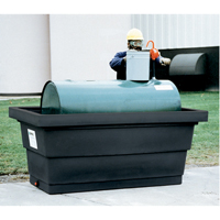 Unit&eacute; de confinement Poly-Tank 275 avec drain, 82,3" lo x 45" la x 35,3" h, 275 gal. US Capacit&eacute; Maritime Industrial Rubber