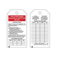 &eacute;tiquettes de rapport d'inspection, Polyester, 3" la x 5-3/4" h, Anglais Maritime Industrial Rubber