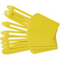 &eacute;tiquettes de cadenassage vierges en plastique, Plastique, 3-1/4" la x 5-4/5" h, Vierge Maritime Industrial Rubber