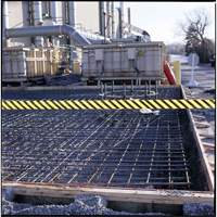 Ruban pour barricade, Anglais, 3" la x 200' lo, 3 mils, Noir sur jaune Maritime Industrial Rubber