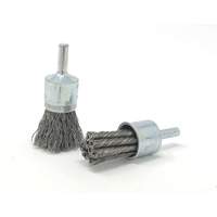 Crimped Wire End Brush, 3/4" Dia., 0.014" Wire Dia., 1/4" Shank Maritime Industrial Rubber