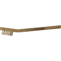 Petites brosses de nettoyage, Acier inoxydable, 3 x 7 rangs de fils, Longueur 7-3/4" Maritime Industrial Rubber