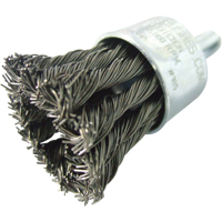 Knotted Wire End Brushes, 1" Dia., 0.020" Wire Dia., 1/4" Shank Maritime Industrial Rubber