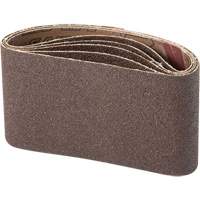 Portable Abrasive Belt, 3" W x 21" L, Aluminum Oxide, 100 Grit Maritime Industrial Rubber