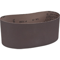 Portable Abrasive Belt, 4" W x 24" L, Aluminum Oxide, 120 Grit Maritime Industrial Rubber
