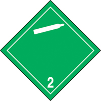 TDG Shipping Labels, Class 2.2, Non-Flammable & Non-Toxic Gases, Vinyl Maritime Industrial Rubber