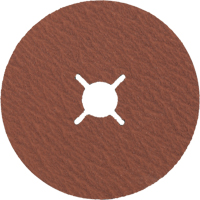 Disque en fibre, C&eacute;ramique, 80, 4-1/2" Dia x 7/8" Arbre Maritime Industrial Rubber