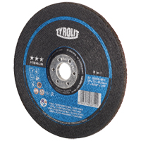 Meule, 7" x 9/32", Arbre 7/8", Type 27 Maritime Industrial Rubber