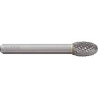Fraise au carbure ovoide ALLSTEEL, SE-3, 3/8" dia., 1/4" Tige, 5/8" Prof. de la coupe Maritime Industrial Rubber