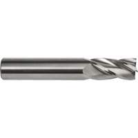 Square End Mill, 3/16" Dia., 2" L, 4 Flutes, 3/16" Shank, Carbide Maritime Industrial Rubber