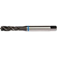 Taraud &agrave; cannelures h&eacute;licoidales Blue Shark, Acier rapide au cobalt, Filet de 1/4"-28, 3,15" l Maritime Industrial Rubber