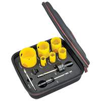 Plumber's Deep Cut Hole Saw Kit, 10 Pieces Maritime Industrial Rubber