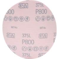 Hookit 375L Film Disc, 6" Dia., P800 Grit, Aluminum Oxide Maritime Industrial Rubber
