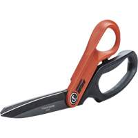 Cisaille pour ouvrier professionnel, 10", Poign&eacute;e Anneaux Maritime Industrial Rubber