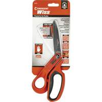 Cisaille pour ouvrier professionnel, 10", Poign&eacute;e Anneaux Maritime Industrial Rubber