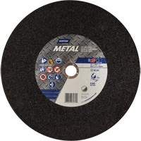 Metal A Chop Saw Cut-Off Wheel, 14" x 3/32", 1" Arbor, Type 01/41, Aluminum Oxide, 4365 RPM Maritime Industrial Rubber