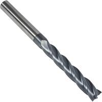 S237 30° Extra Long Square End Mill, 1/4" Dia., 4" L, 4 Flutes, 1/4" Shank, Carbide Maritime Industrial Rubber