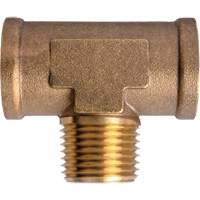 Branch Tees Extruded Male On Branch, Brass, 1/2" Maritime Industrial Rubber